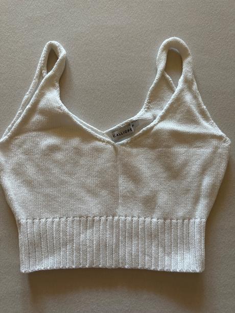 Pletený crop top, calliope,xs