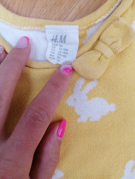 Zajkový svetrík, h&m,86