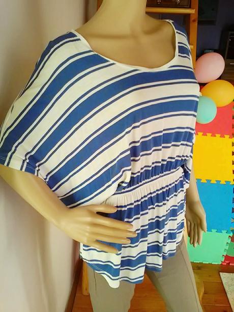 Tričko, pásikavý top, h&m,m