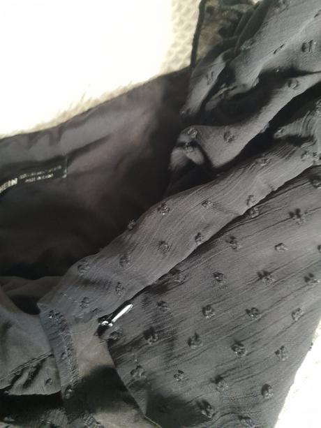 Cierna crop kratka bluzka, l