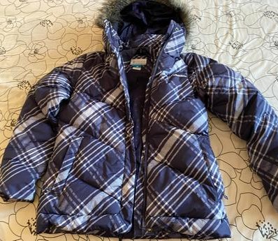 Páperová - perová bunda s kapucou columbia v. s, columbia,s