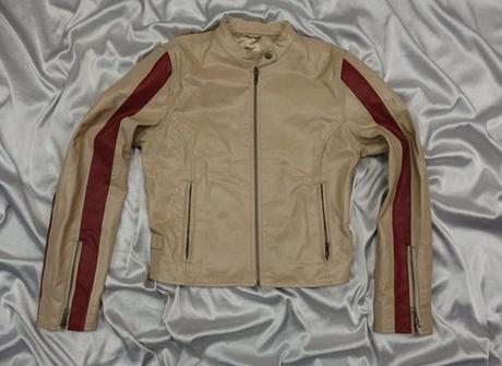 Luxusná kožená bunda, s