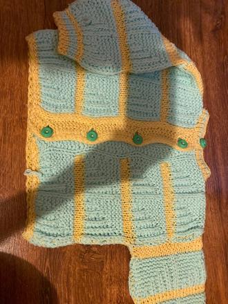 Pletený sveter retro, 