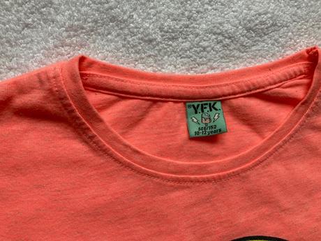 Y.f.k. oranžovo-lososové tričko i dont care, 152