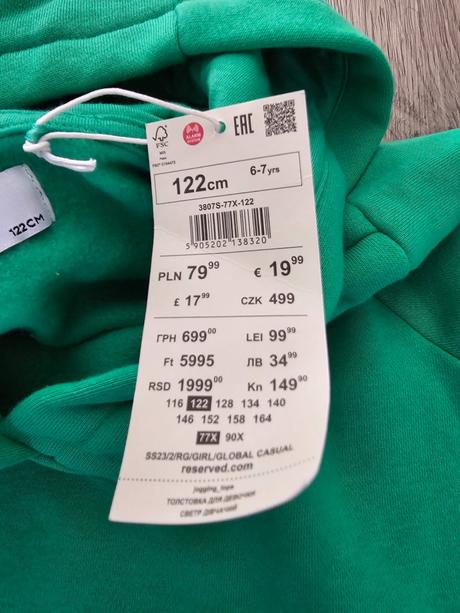 Mikina reserved, reserved,122