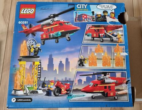 Lego city 60281 hasičský záchranný vrtuľník, 