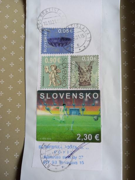 Poštové známky z poštového styku,