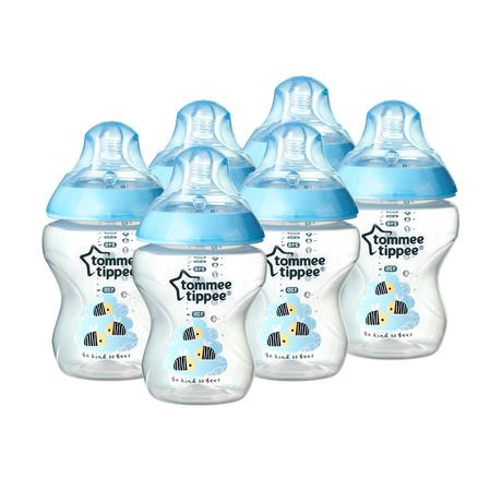 Tommee tippee 225627 sada fliaš 6ks dekor modré, 0, tommee tippee