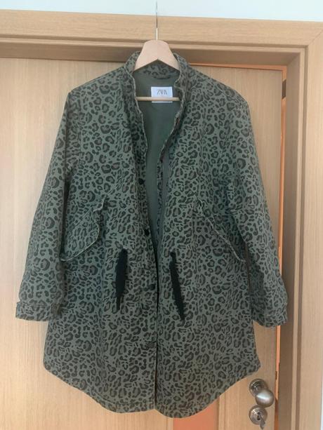 Parka so zvieracim vzorom, zara,164