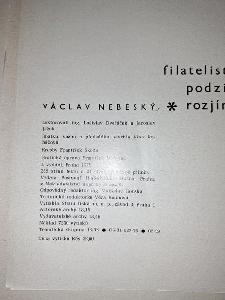 Filatelistovo podzimní rozijímání václav nebeský, 