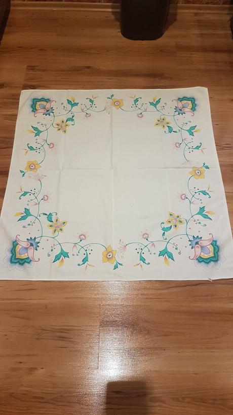 Retro bavlnený obrus, 