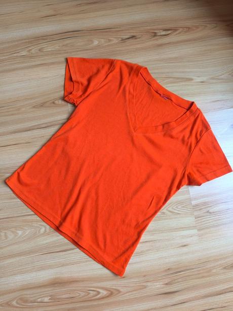 Dámske bavlnené oranžové tričko, m