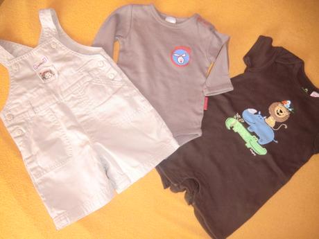 Súprava - kraťasky -tričko -body 62/68, 68–80