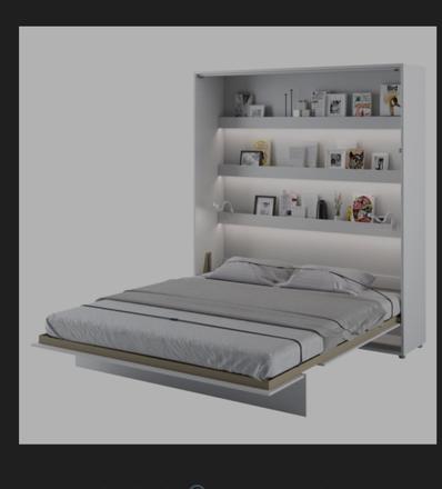 Sklápacia posteľ concept 180 a skrinka, šírka (cm): 180,dĺžka (cm): 200