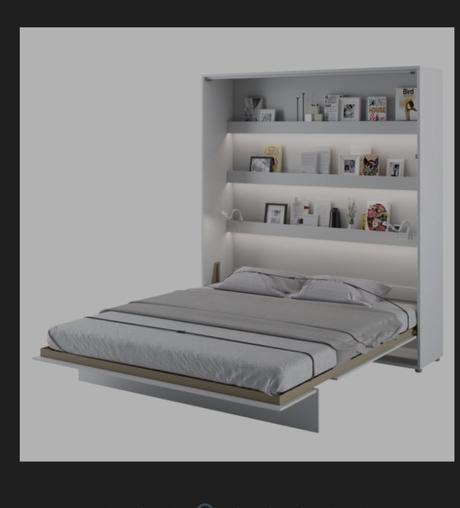 Sklápacia posteľ concept 180 a skrinka, šírka (cm): 180,dĺžka (cm): 200