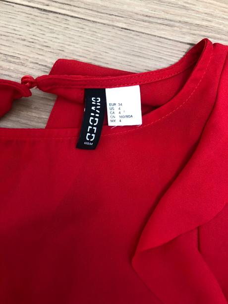 Croptop blúzka, h&m,34
