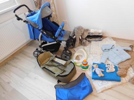 Kočiarik +vajíčko+kresielko+prebalovacia podložka, caretero