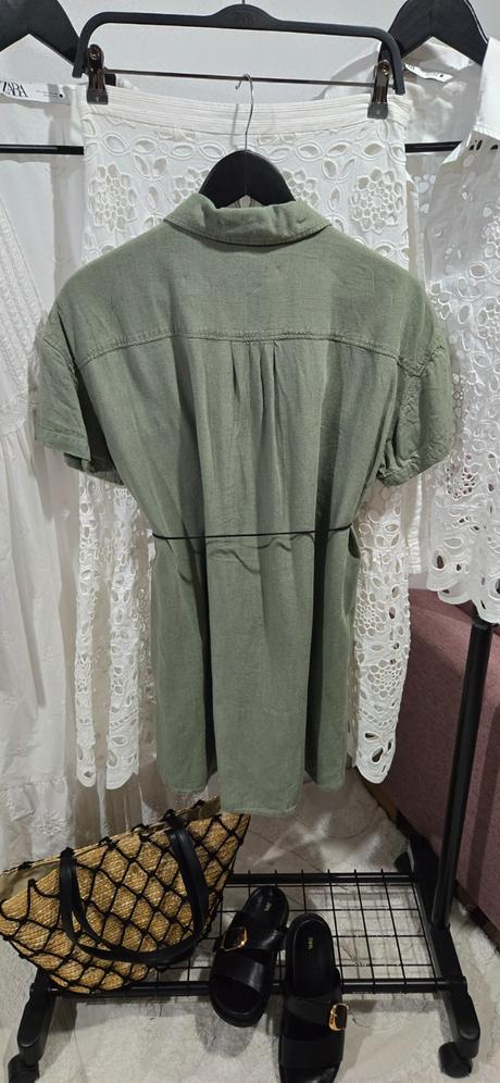 Ľanové šaty h&m, h&m,m