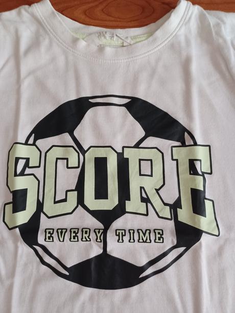 Chlapčenské tričko futbal, h&m,128