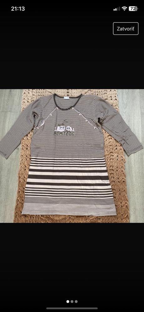 Predám tehotenskú / kojacu dojčensku nočnú košeľu, xxl