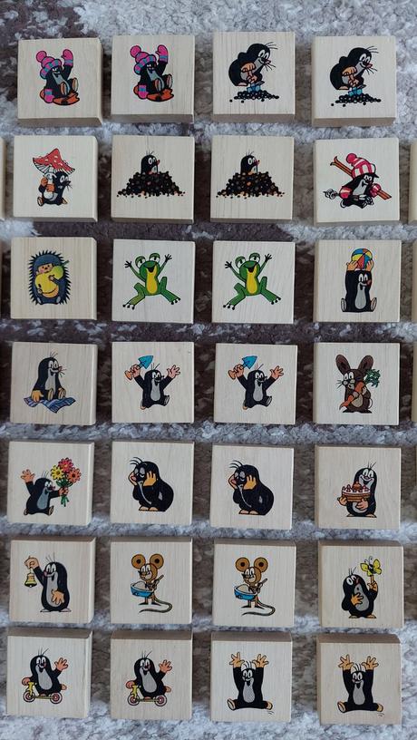 Drevené pexeso krtko 40ks, 