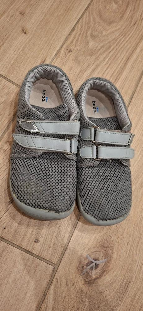 Barefoot plátené tenisky na suchý zips beda, beda,34
