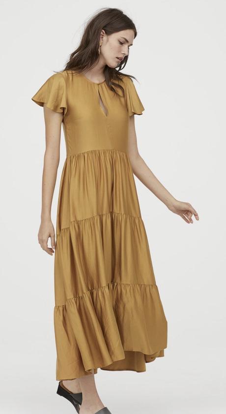 Dlhé šaty zo saténu, h&m,xs