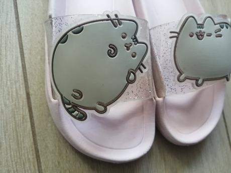 Šľapky plážové, domáce s pusheen mačkou, reserved,31