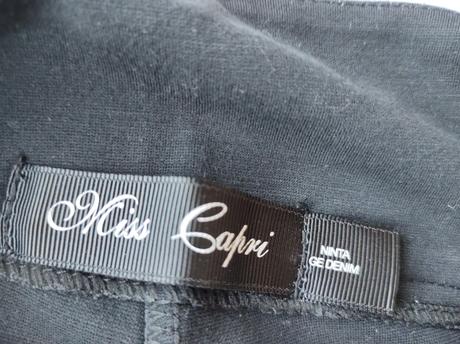 Čierne legíny s mašľou, s