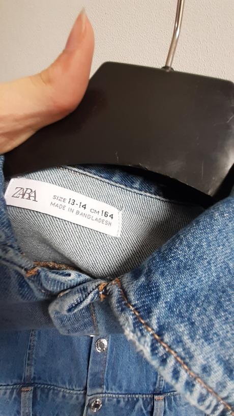 Denimové šaty, zara,164