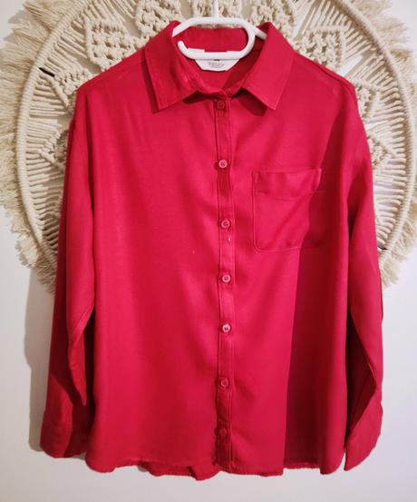 Chlapčenská červená košeľa, h&m,128