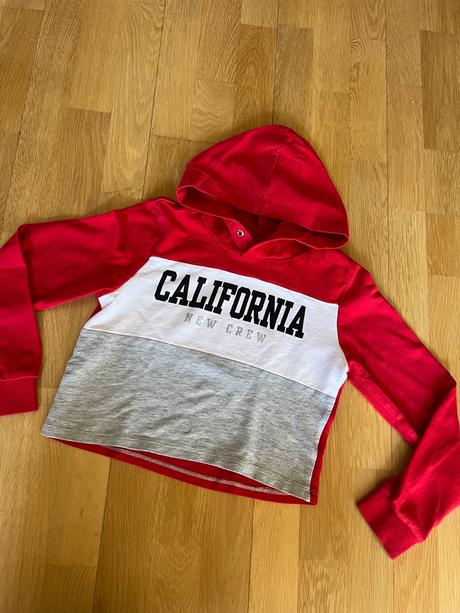 Crop top mikina, h&m,152