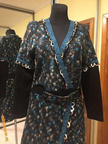 Talianksé vlnené šaty, l