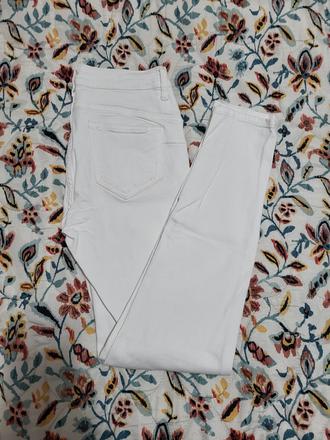 Biele skinny jeansy, mango,s
