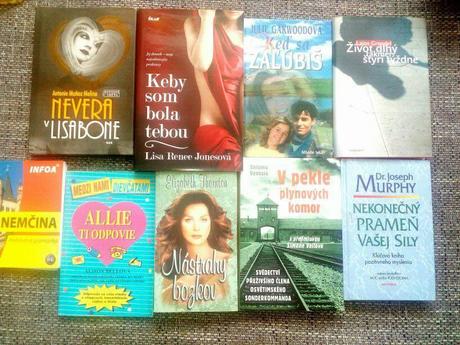 Knihy rozne,necitane alebo top stav, 