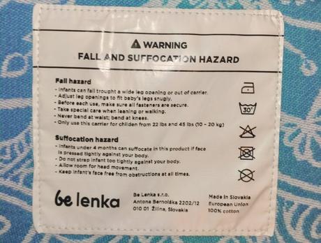 Nosic belenka toddler mandala - modra, be lenka