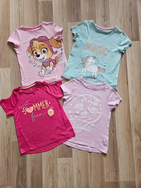 Tričká 4ks, f&f,110