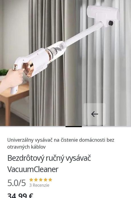 Mini vysávač bezdrôtový,