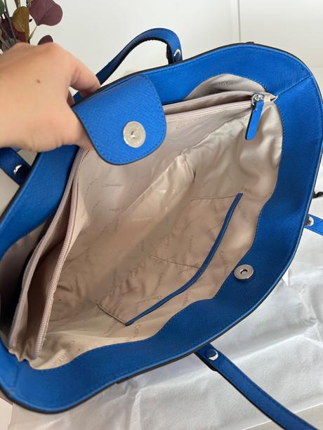 Calvin klein kožená kabelka, calvin klein