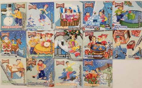 Magnetky kostíci - vianočná angličtina,