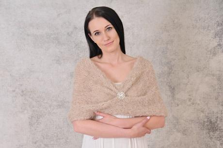 Svadobný tunelový pléd s brošňou, 