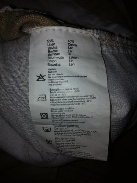 1x oblečené 3/4 nohavice, kenvelo,s