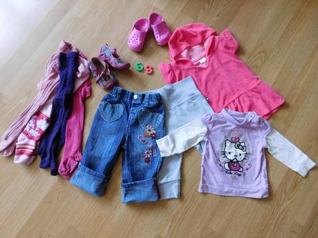 Balíček 68 & papučky & kroksy, 68–80