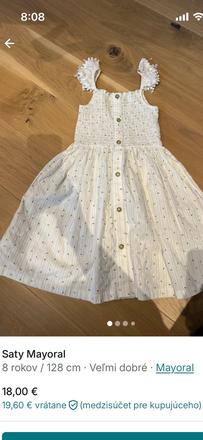 Mayoral letne šaty, mayoral,128
