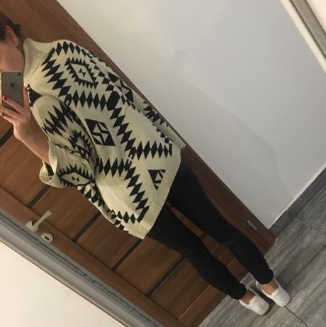 Vzorovany kardigan, s