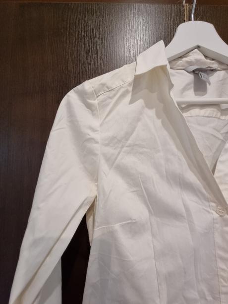 Biela košeľa h&m, h&m,s