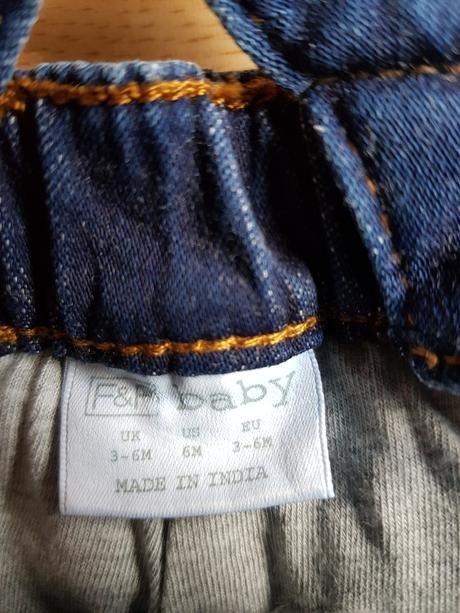 Riflove nohavice na traky 68/74, f&f,68