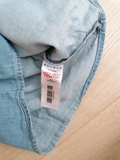 Riflová košeľa krátky rukáv 92 nutmeg, nutmeg,92