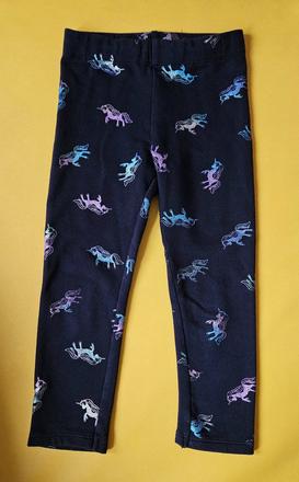Jemne zateplené legínky s jednorožcami h&m 98, h&m,98