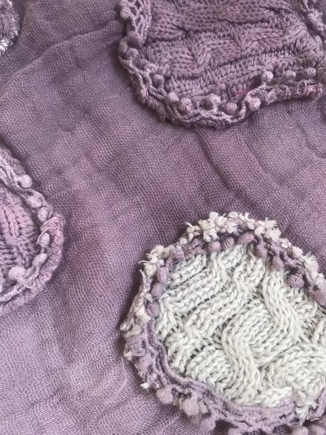 Vintage šatka na krk, xl